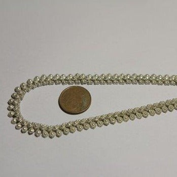 Semi-rigid silver anklet - DALTONGANJ