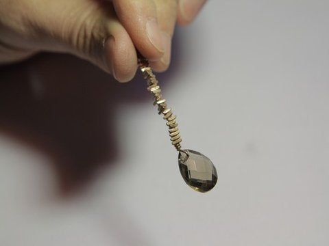 EARRINGS woman with SMOKE QUARTZ