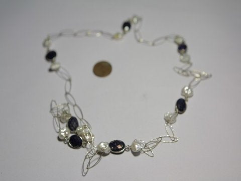 freeitalianjewels - Collana argento e Lapislazzuli PERLE - ilmondodiwit - Collana