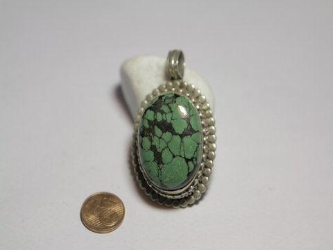 ETHNIC pendant with turquoise stone