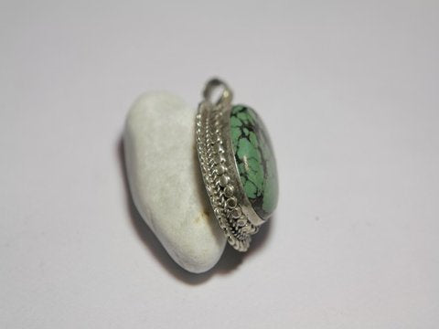 ETHNIC pendant with turquoise stone