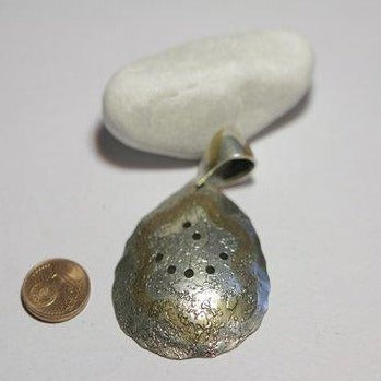 Decorated silver ETHNIC pendant