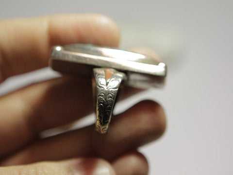 anello argento con turchese