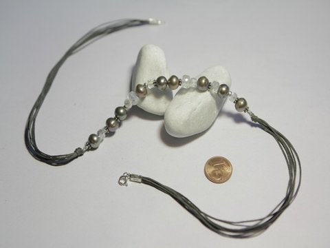 freeitalianjewels - Collana PERLA e PIETRA di LUNA - ilmondodiwit - Collana