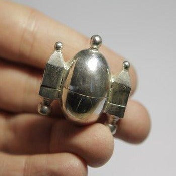 SHIVA LINGAM in argento – immagine2