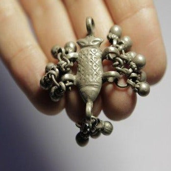 RABARI ETHNIC PENDANT Auspicious fish