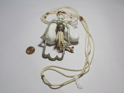 Hand of Fatima ethnic pendant necklace