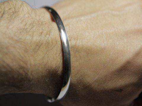 Bracciale rigido in argento - unisex – immagine2