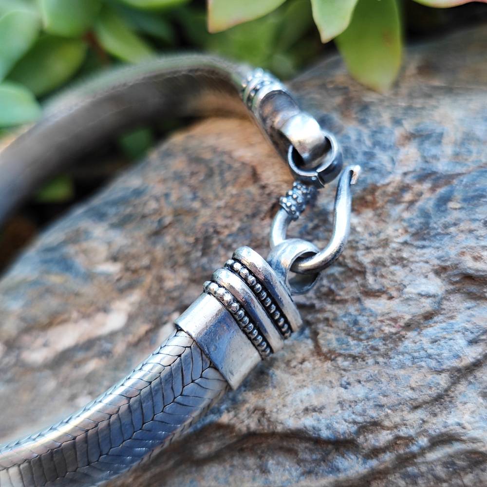 Bracciale Snake argento 925 piatto - DHOAR