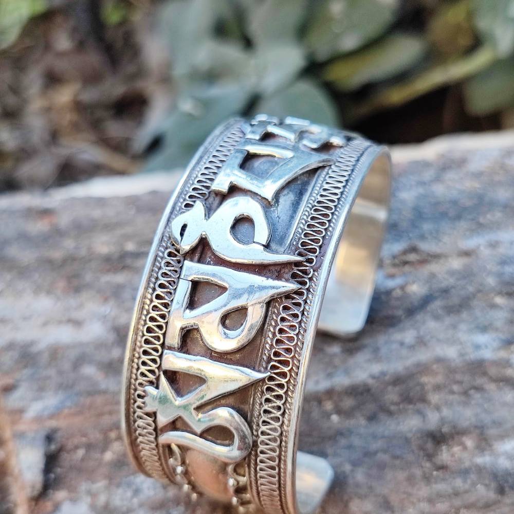 Bracciale in argento 925 OM - CHAKRAPANI
