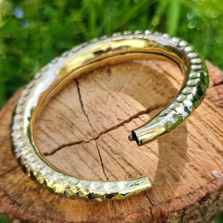 VIDUR Bracciale indiano artigianale in ottone
