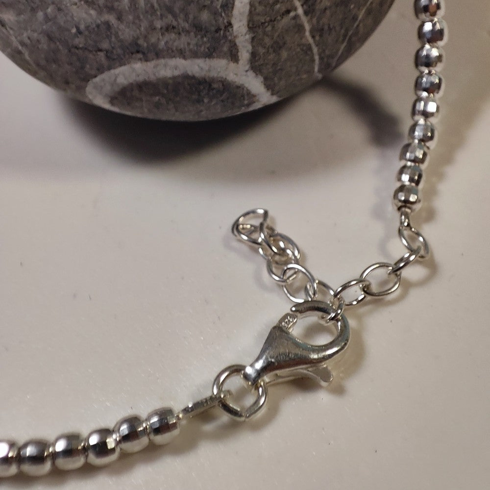 Bracciale diamantato d'argento 925