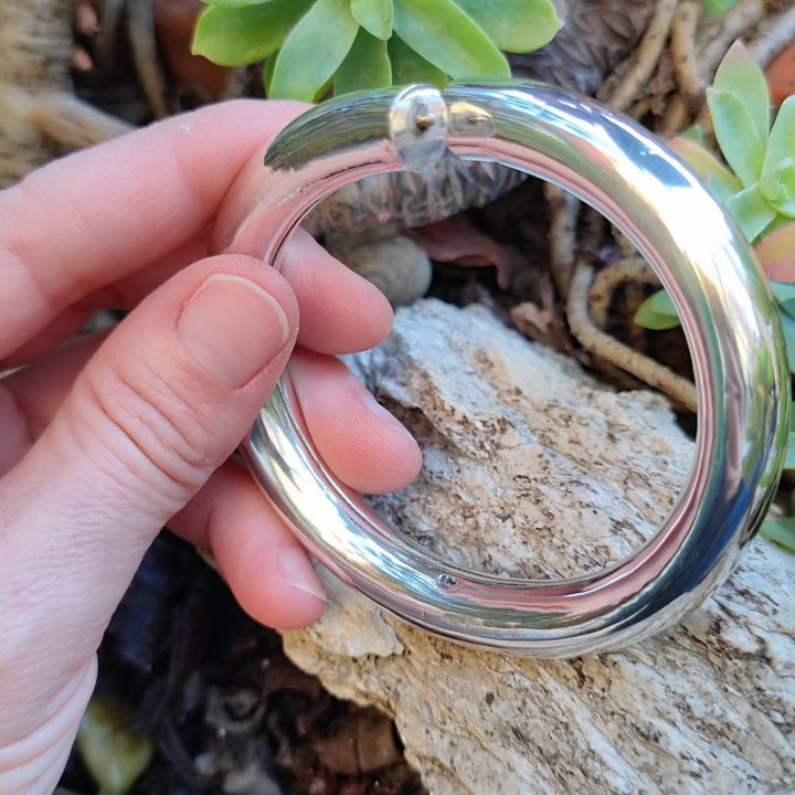 BRACCIALE in argento 925 a fascia bombata - MOBASA