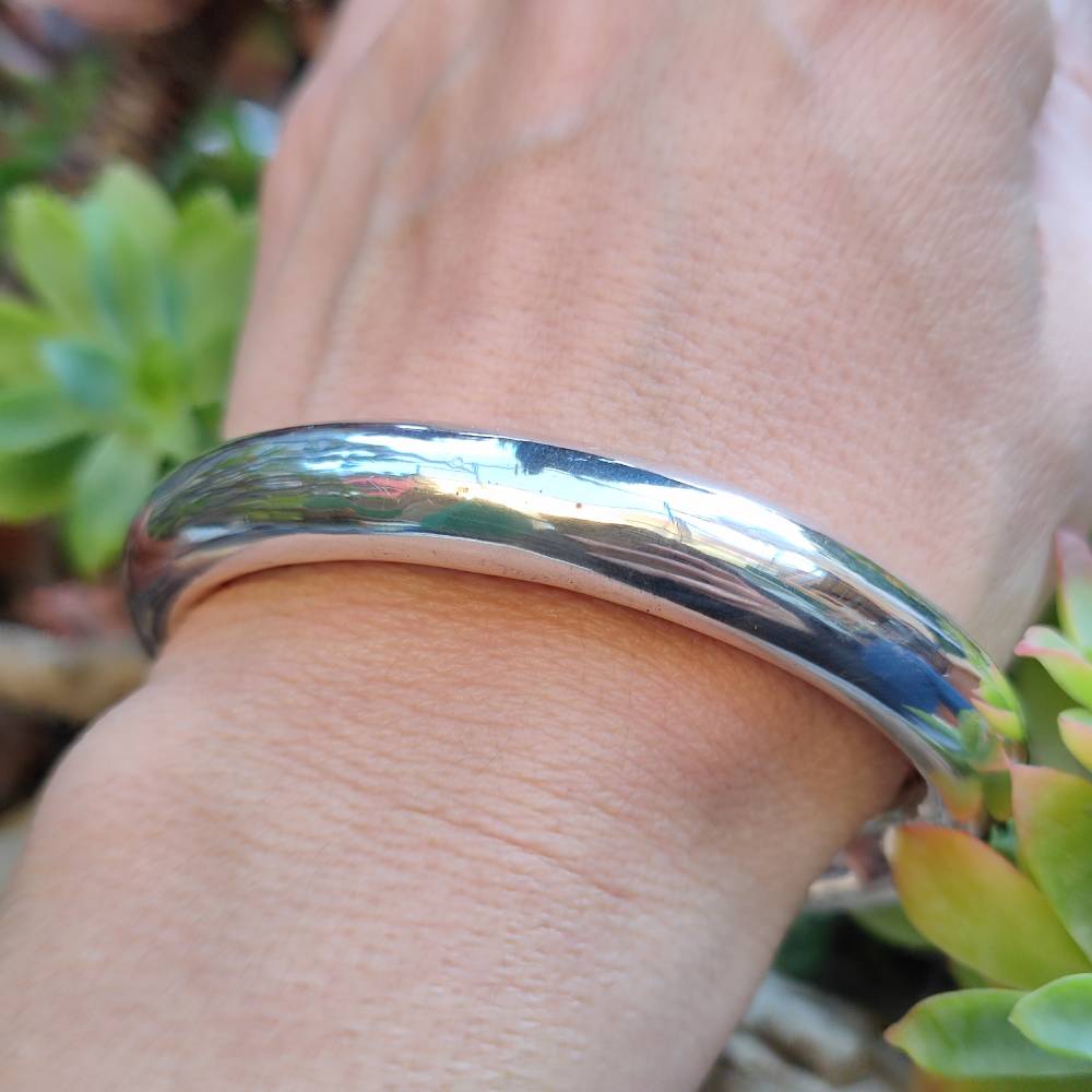 BRACCIALE in argento 925 a fascia bombata - MOBASA