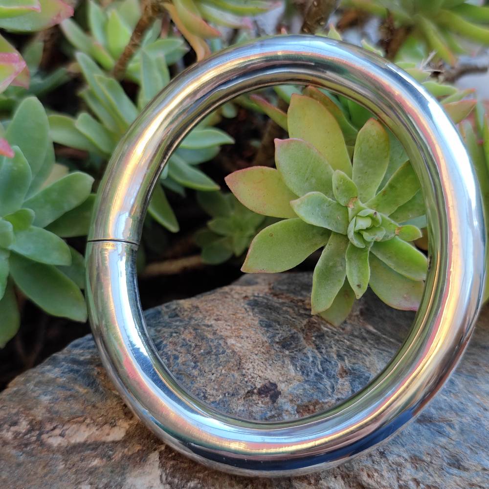 BRACCIALE in argento 925 a fascia bombata - MOBASA