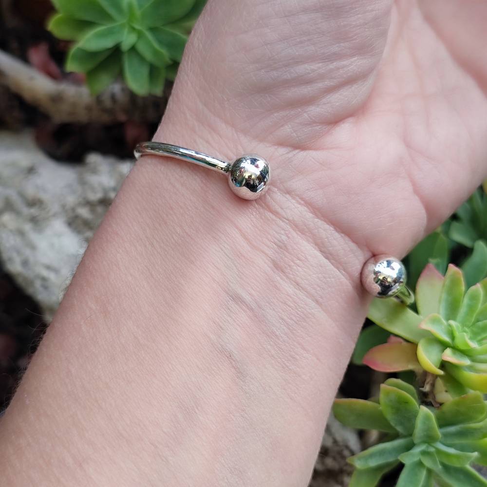 BRACCIALE RIGIDO ARGENTO piercing - SCOTT