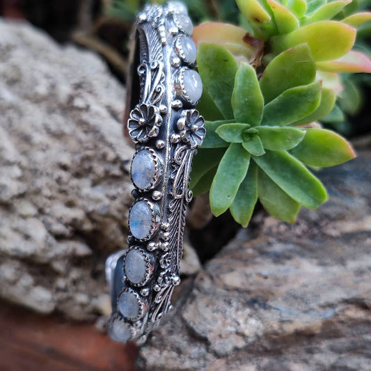 Bracciale rigido in argento 925 con pietra - REAMAL