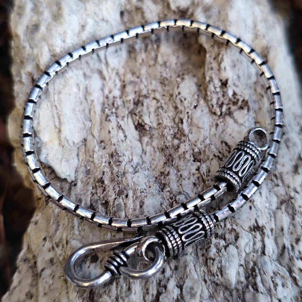 Bracciale snake lavorato in argento 925 - SIKAR
