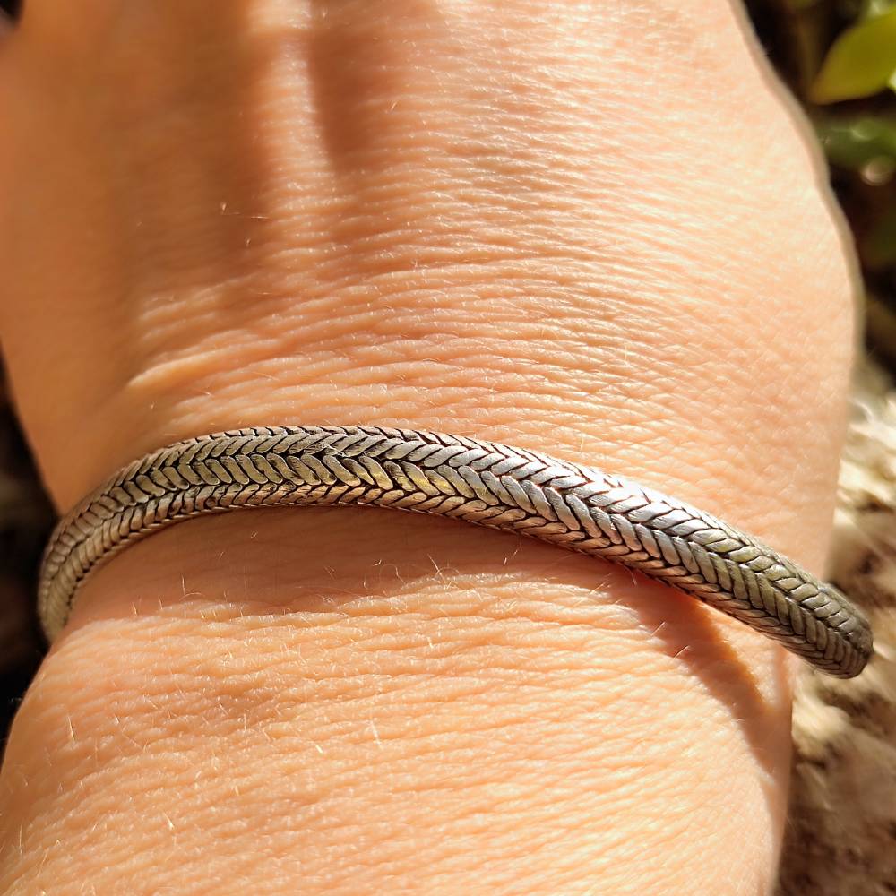 Bracciale Snake argento uomo e donna - MUGLAI