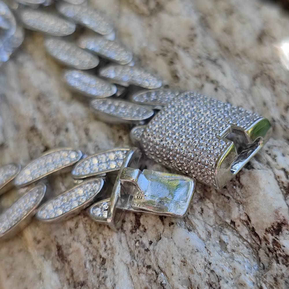 Bracciale in argento 925 maglia groumette - ADELE