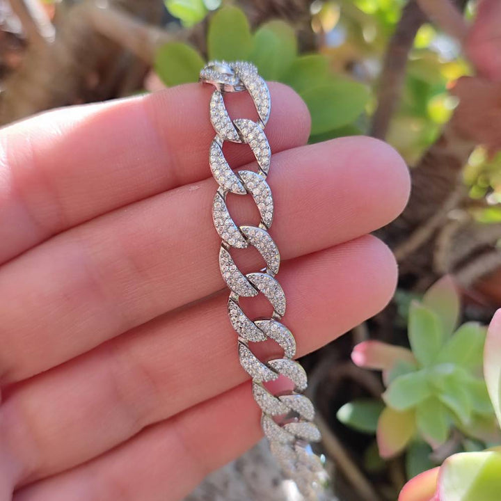 Bracciale in argento 925 maglia groumette - GIULIA
