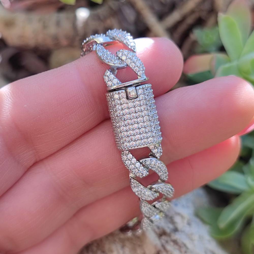 Bracciale in argento 925 maglia groumette - GIULIA
