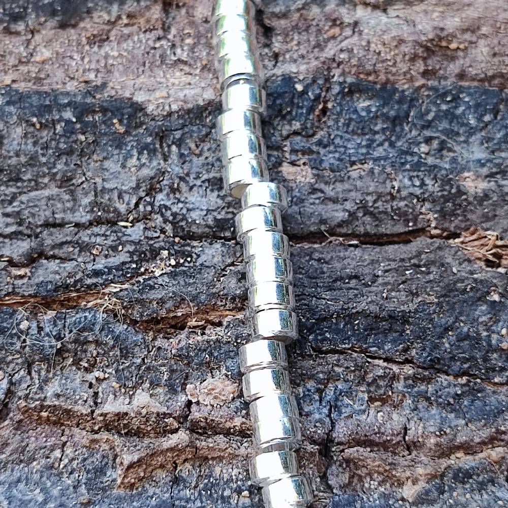 BRACCIALE ARGENTO a cilindri piccoli - GAJNER