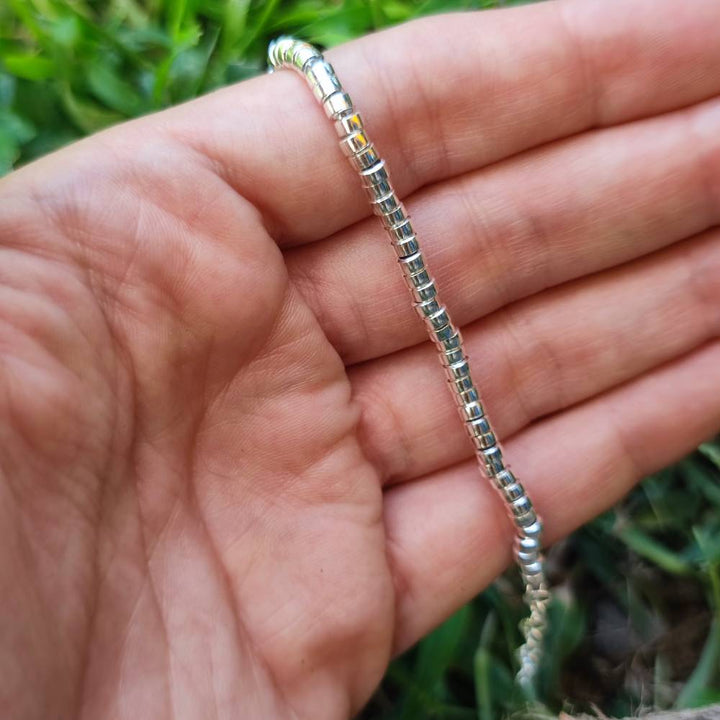 BRACCIALE ARGENTO a cilindri piccoli - GAJNER