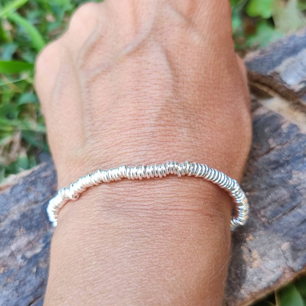 BRACCIALE ARGENTO a dischi piatti - COCHIN