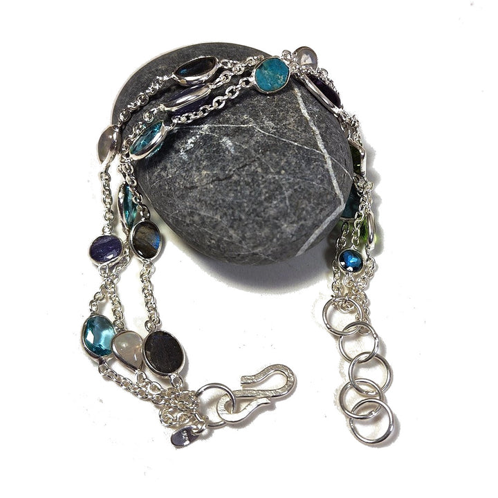 BRACCIALE con pietre in argento - YAMIR