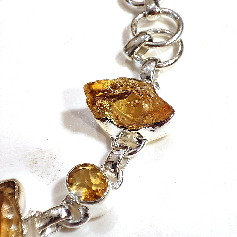 Bracciale argento 925 Quarzo citrino - MARGAU
