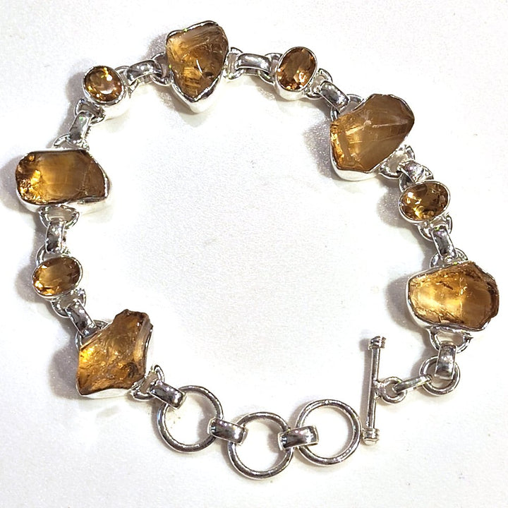 Bracciale argento 925 Quarzo citrino - MARGAU