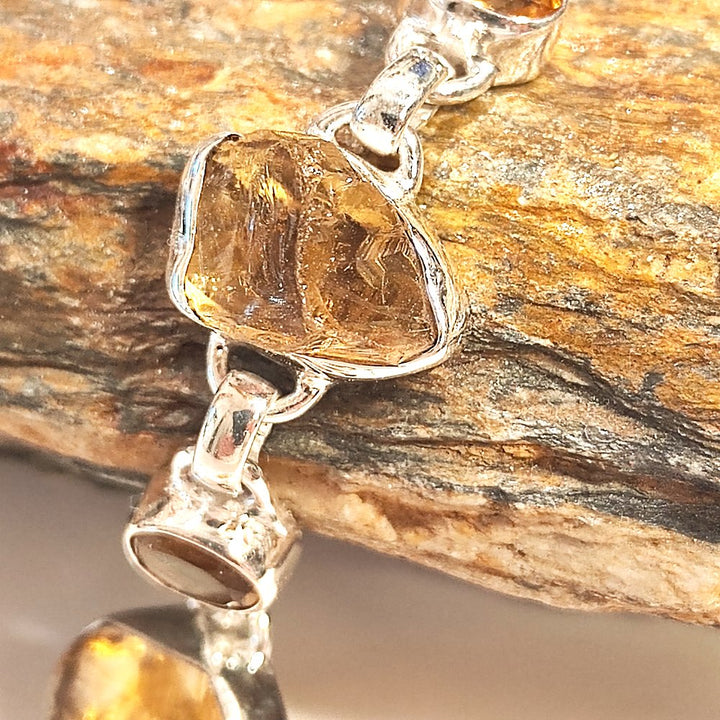 Bracciale argento 925 Quarzo citrino - MARGAU