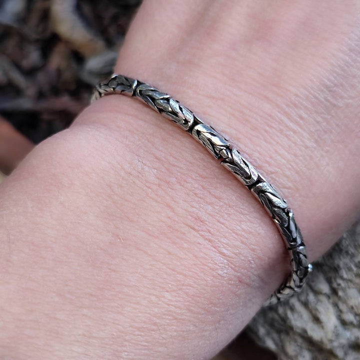 Bracciale Uomo Maglia Bizantina tonda - JARLI