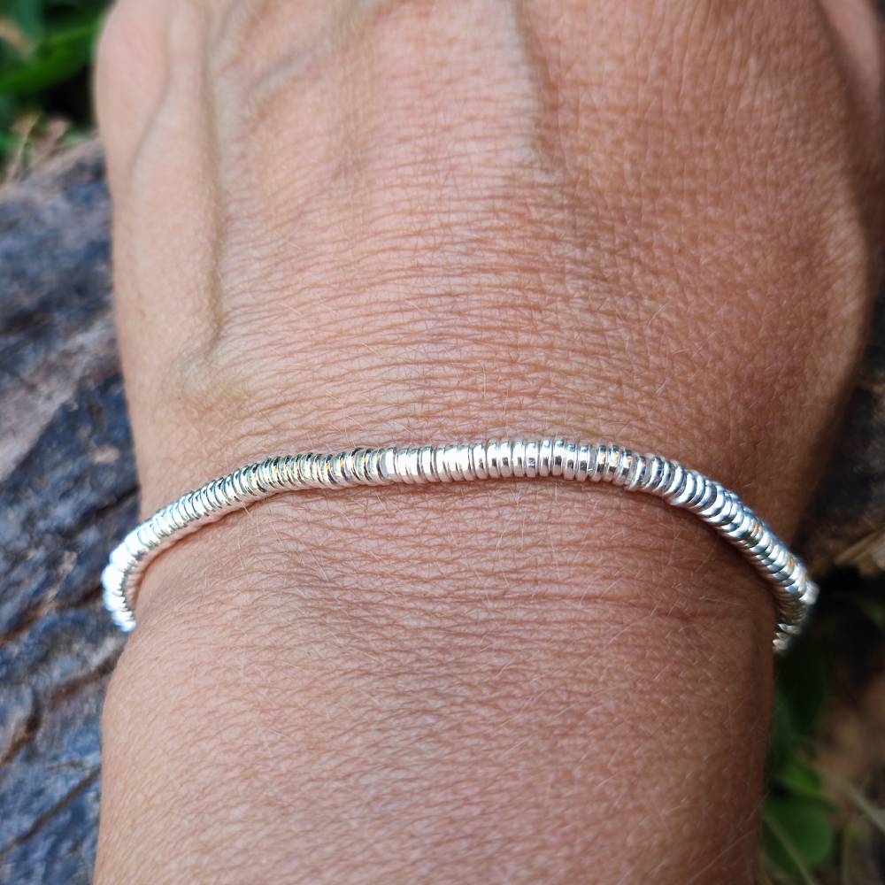 BRACCIALE ARGENTO a dischi piccoli - GULMARG