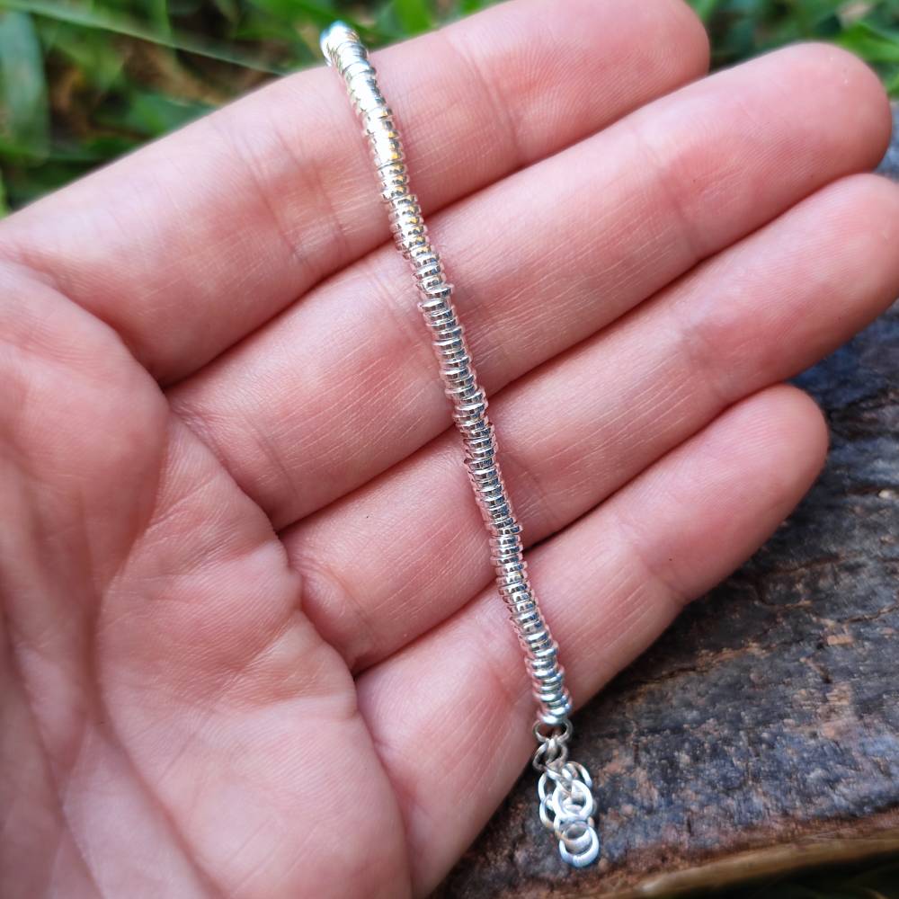 BRACCIALE ARGENTO a dischi piccoli - GULMARG