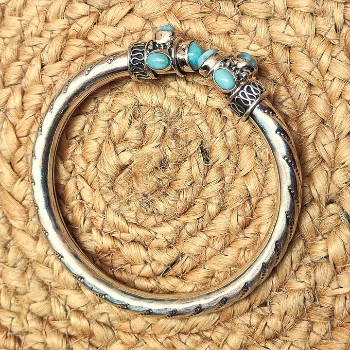 Bracciale MAHA con LARIMAR in argento 925