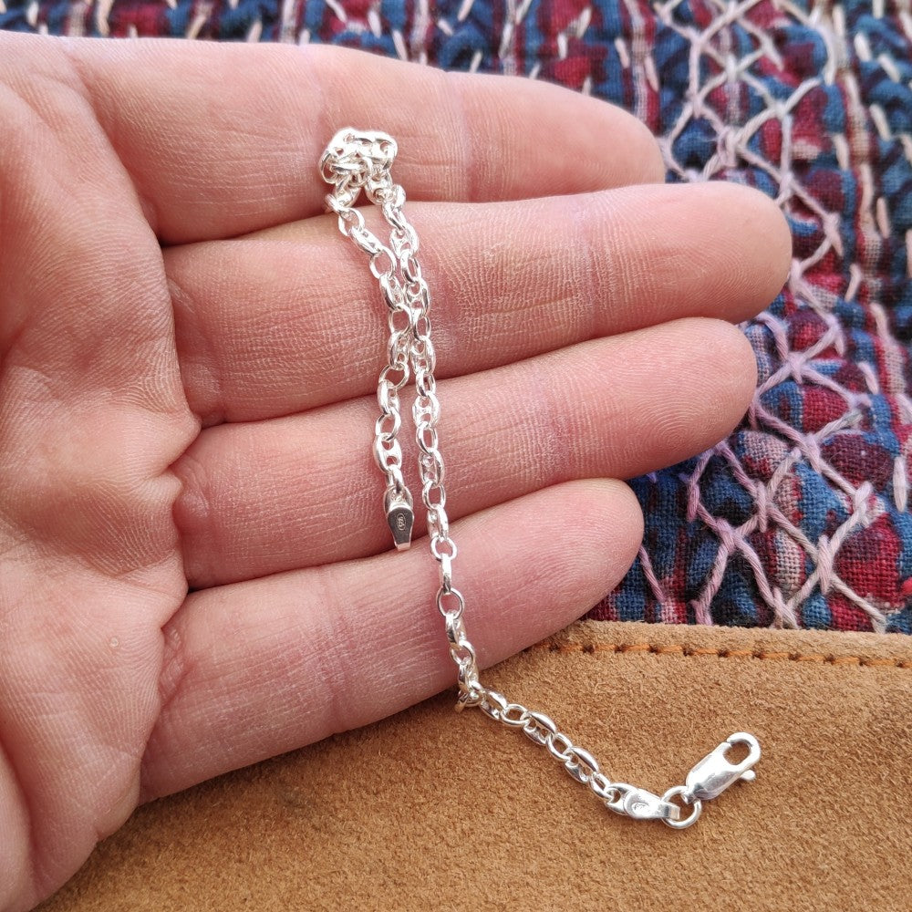 Bracciale maglia marina in argento 925 - JANE