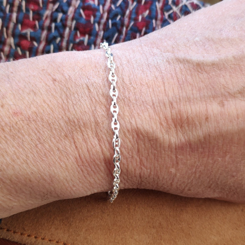 Bracciale maglia marina in argento 925 - JANE