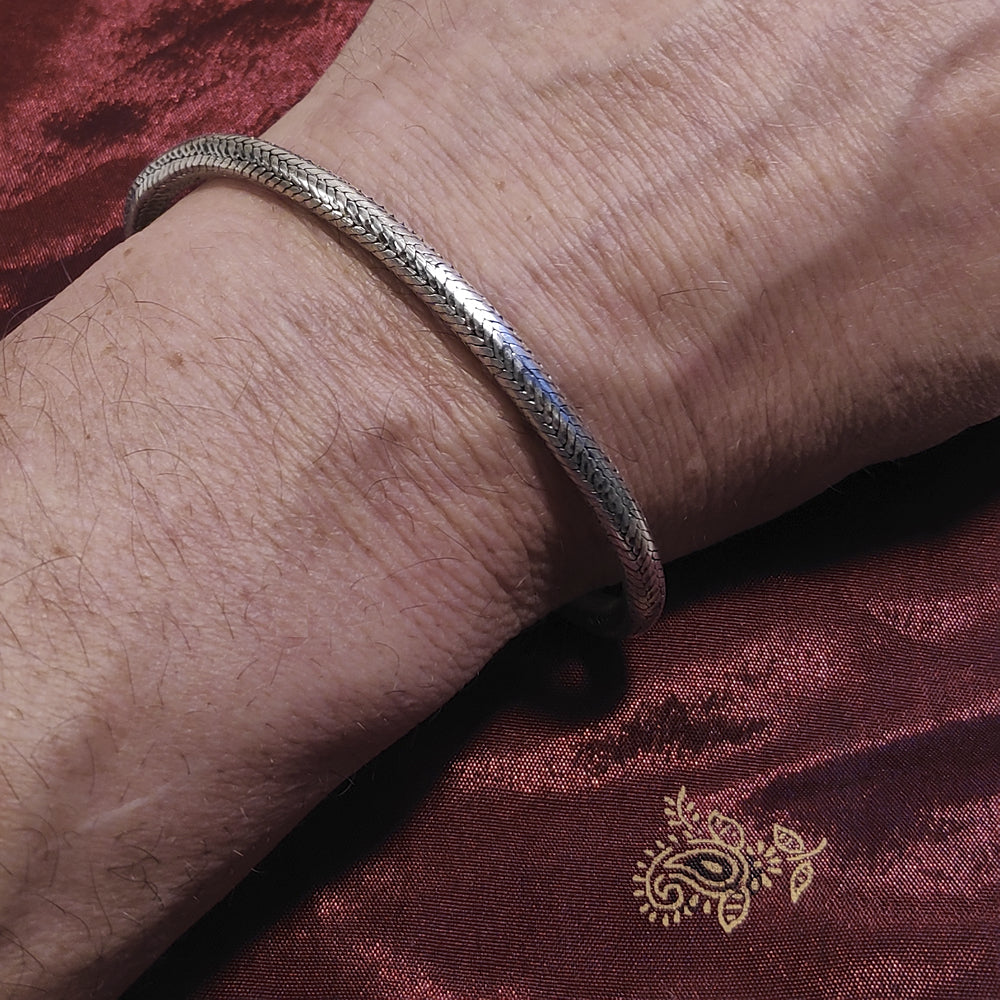 Bracciale Snake argento uomo