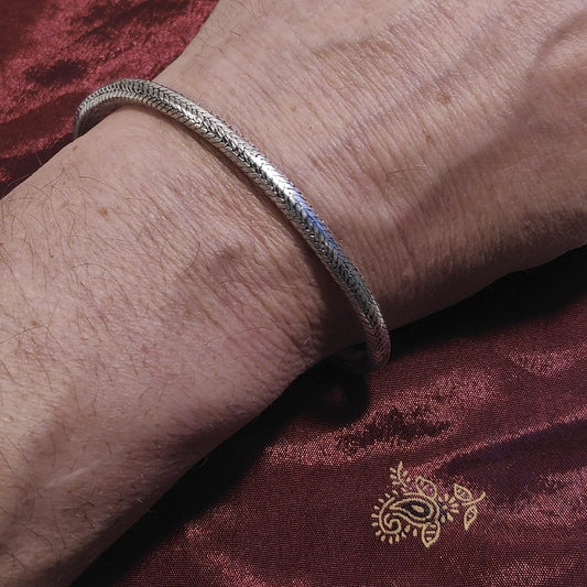 Bracciale Snake argento uomo