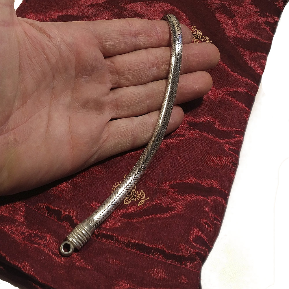 Bracciale Snake argento Uomo Donna mezzo tondo