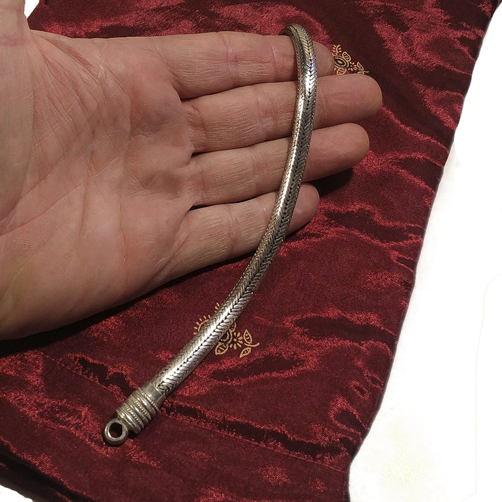 Bracciale Snake argento Uomo Donna mezzo tondo