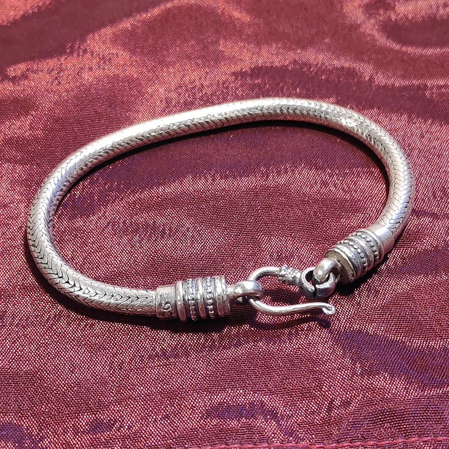 Bracciale Snake argento uomo