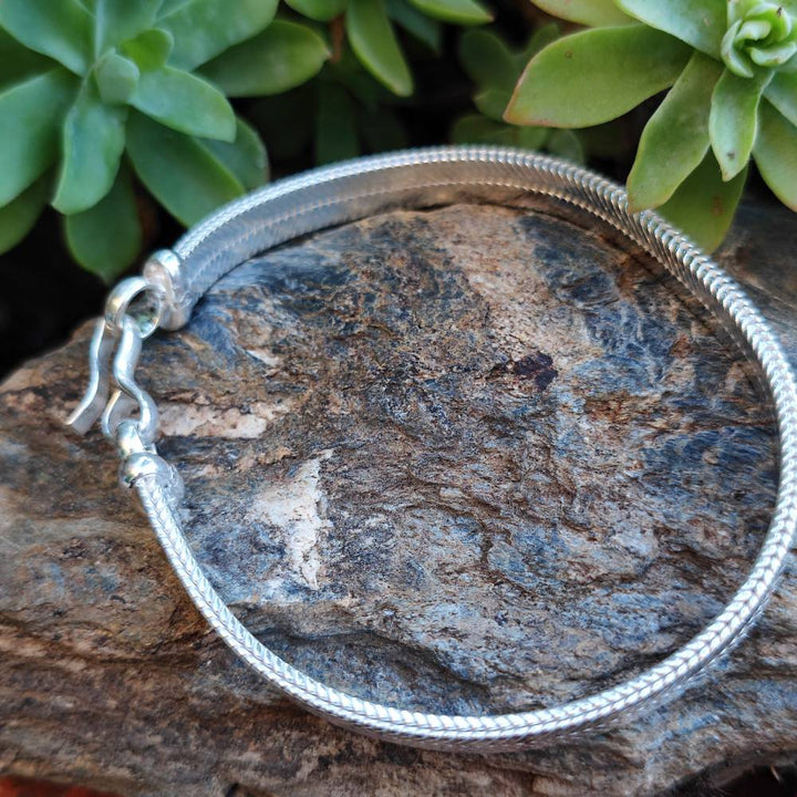 Bracciale snake piatto argento 925 - SABLA