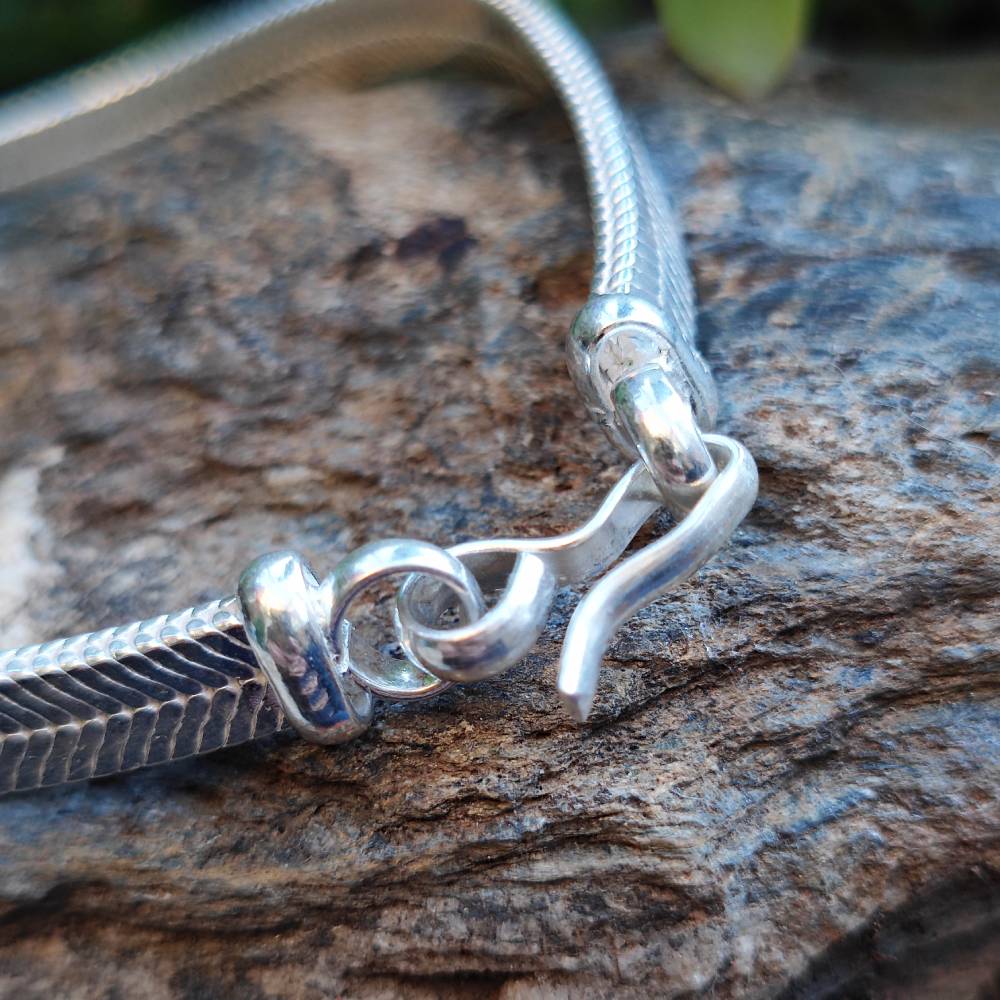 Bracciale snake piatto argento 925 - SABLA