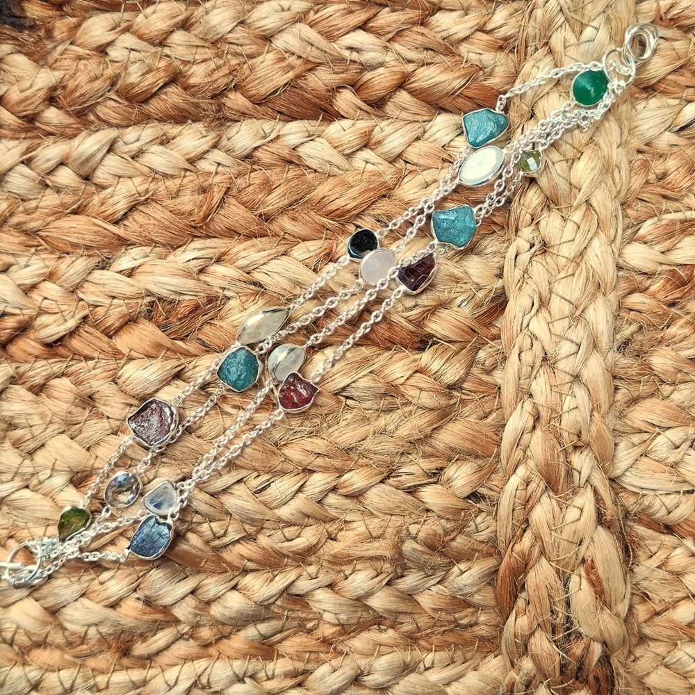 BRACCIALE ANJALI con pietre miste in argento 925