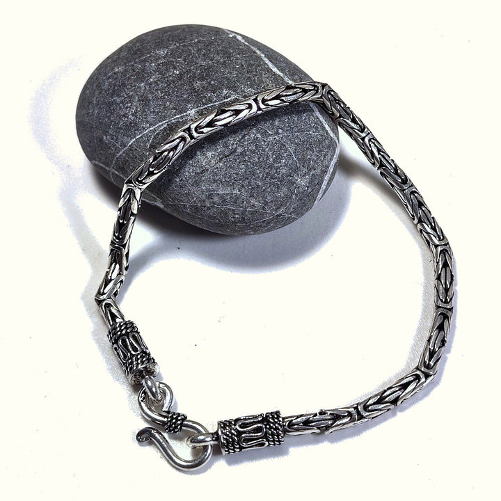 Bracciale Uomo Maglia Bizantina tonda