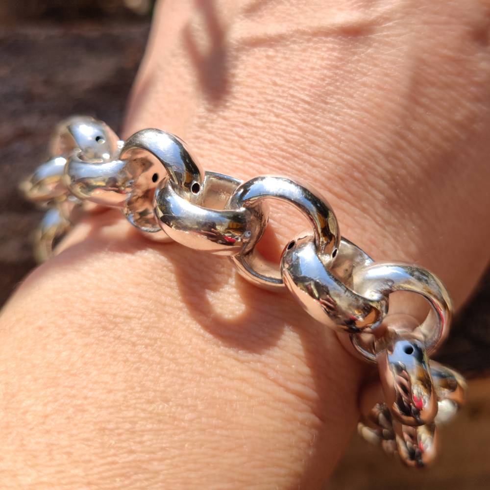 Bracciale ADELE in argento 925 maglia TONDA | GIOIELLI IN ARGENTO