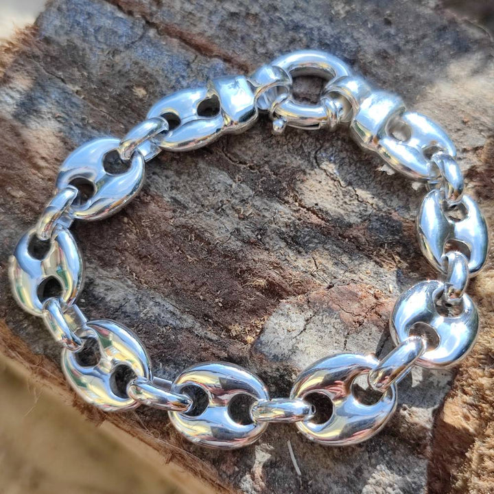 Bracciale ANNA in argento 925 maglia marina | GIOIELLI IN ARGENTO